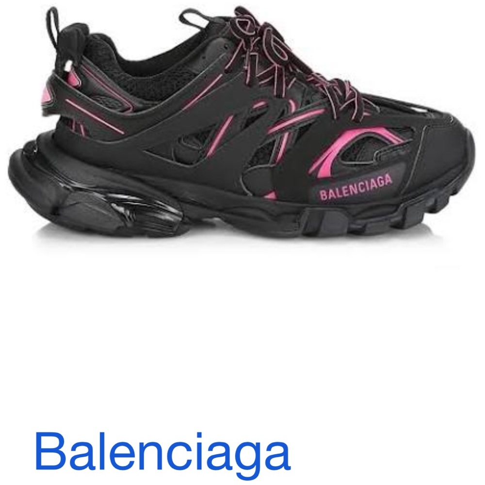 Pink & Black balenciaga sneakers